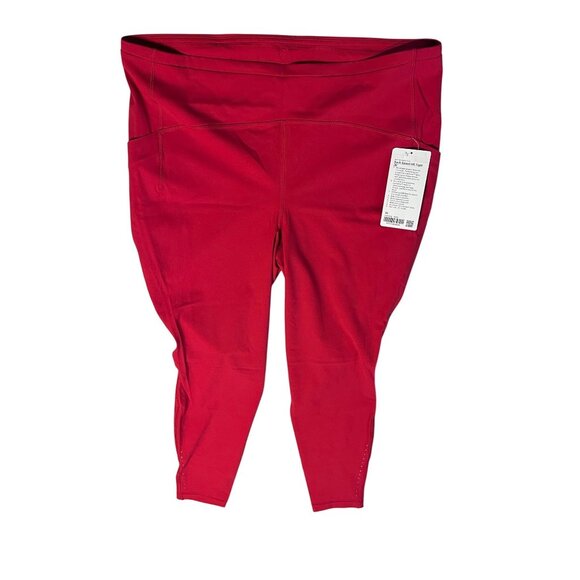 Lululemon Swift Speed High Rise Tight 28" Dark Red Size 20 Luxtreme™ Fabric - Picture 2 of 4